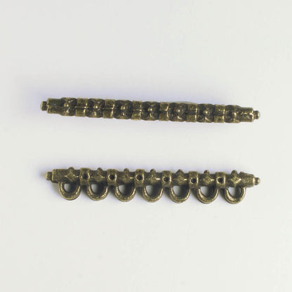 7 Strand Spacer Bar - Brass