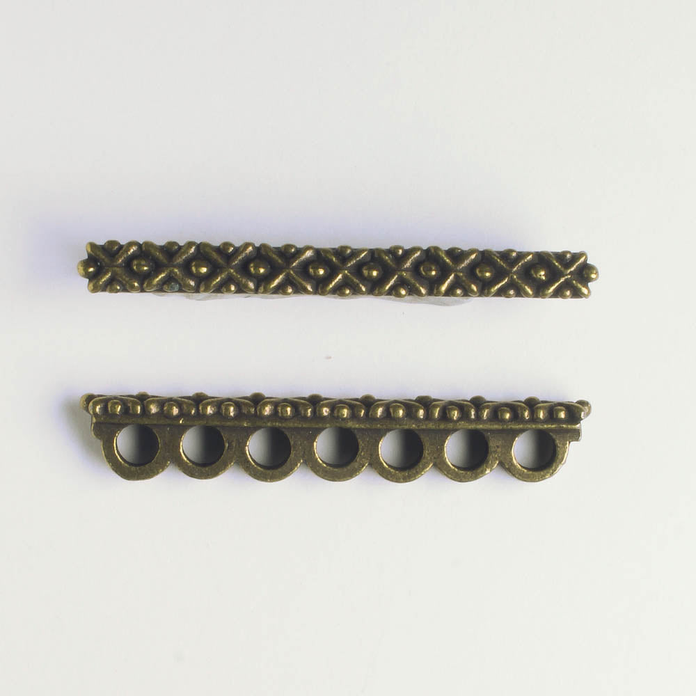 7 Strand Spacer Bar - Brass
