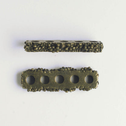 5 Strand Spacer Bar - Brass