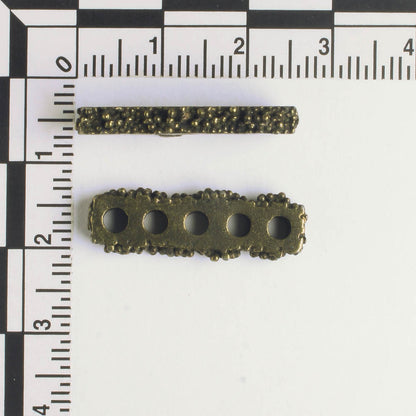 5 Strand Spacer Bar - Brass