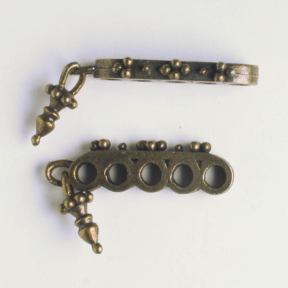 5 Strand Spacer Bar - Brass