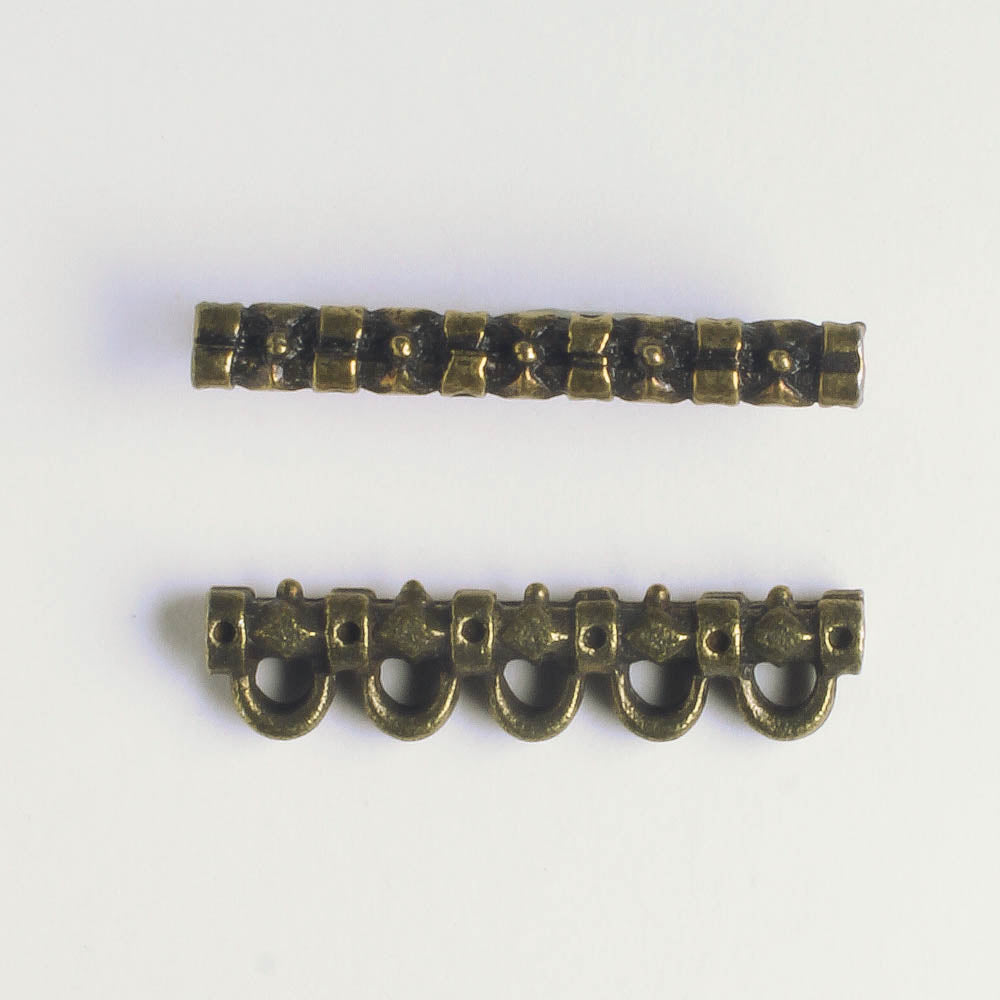 5 Strand Spacer Bar - Brass