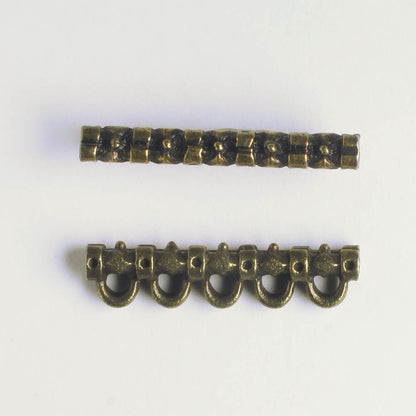 5 Strand Spacer Bar - Brass