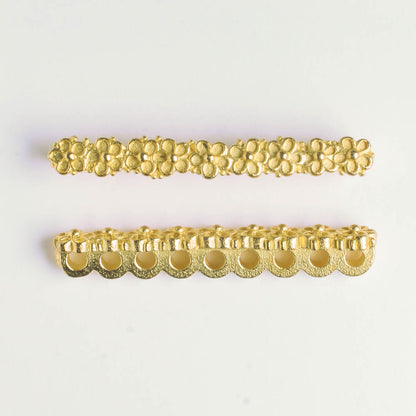 9 Strand Spacer Bar - Gold