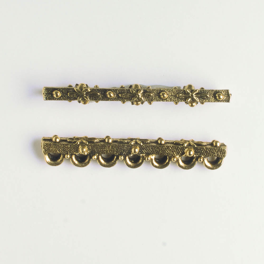 7 Strand Spacer Bar - Gold