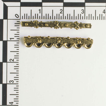 7 Strand Spacer Bar - Gold