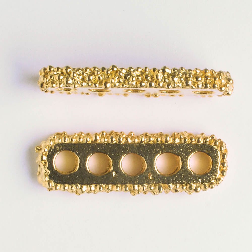 5 Strand Spacer Bar - Gold