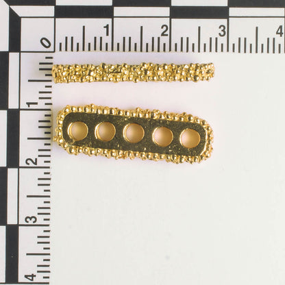 5 Strand Spacer Bar - Gold