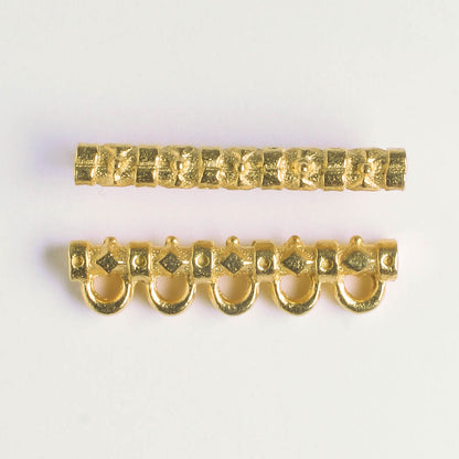 5 Strand Spacer Bar - Gold