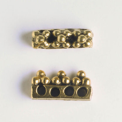 4 Strand Spacer Bar - Gold