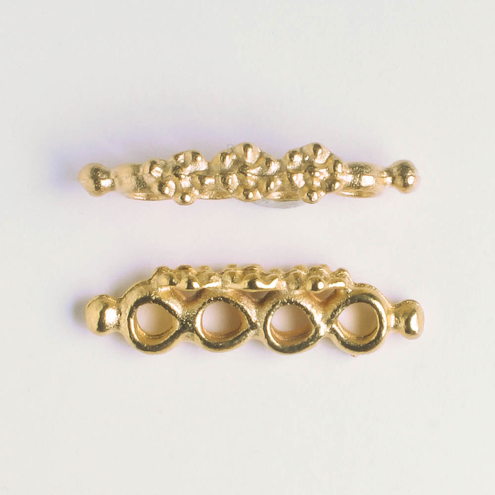 4 Strand Spacer Bar - Gold