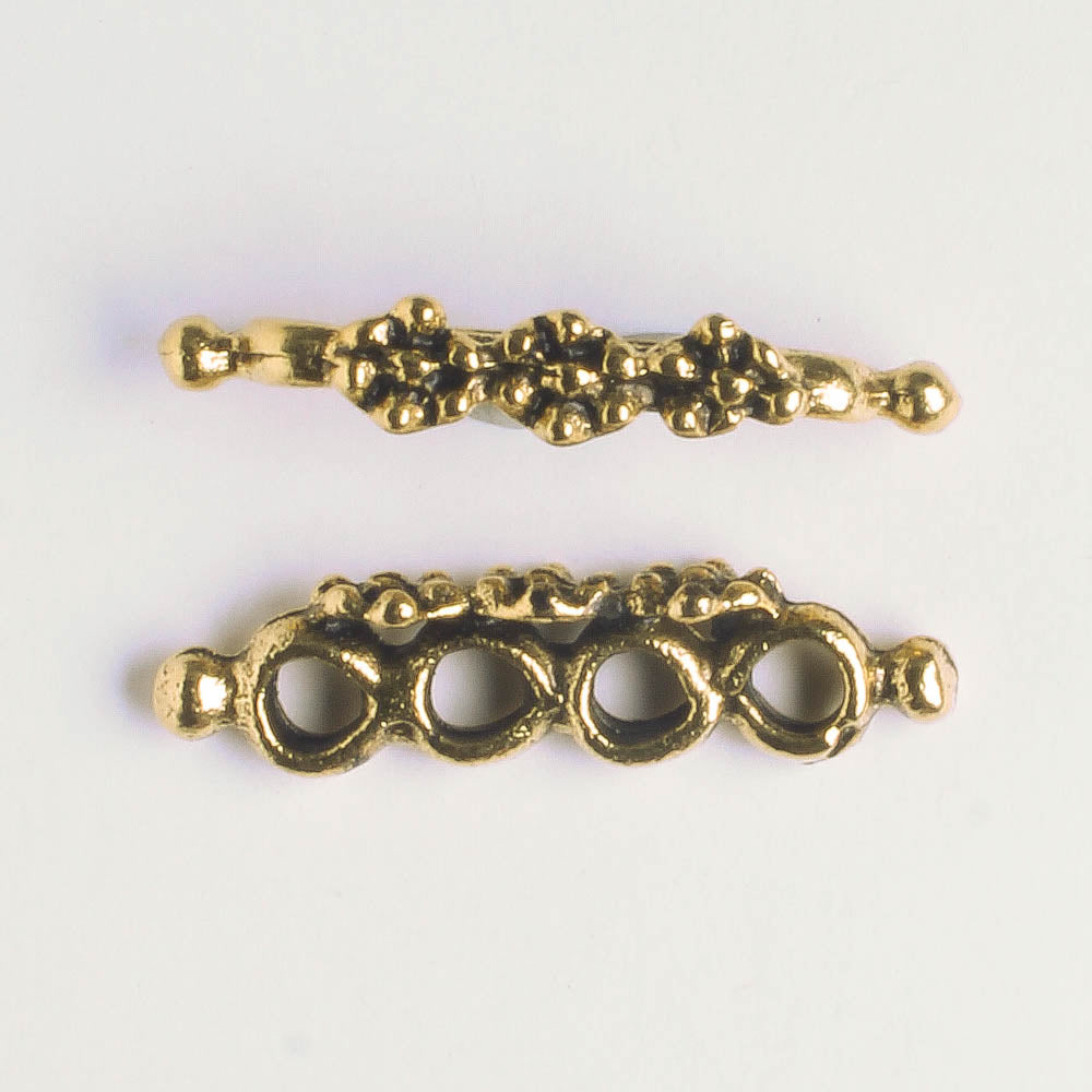 4 Strand Spacer Bar - Gold