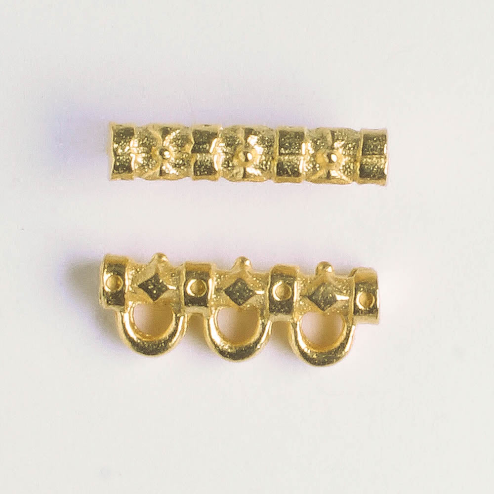 3 Strand Spacer Bar - Gold