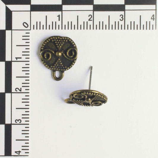 Earring - Brass - Pair