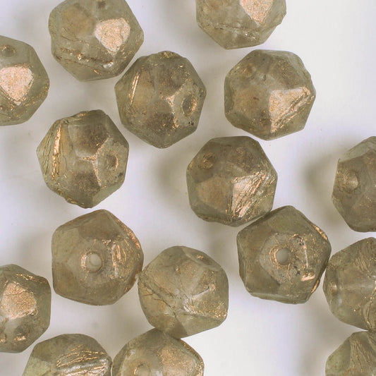 10mm English Cut - Bronze Aqua