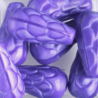 Textured Drop Bead - Blue