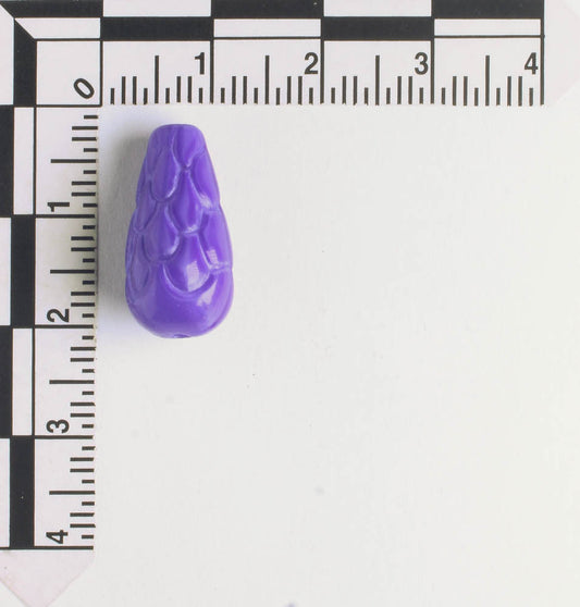Textured Drop Bead - Blue