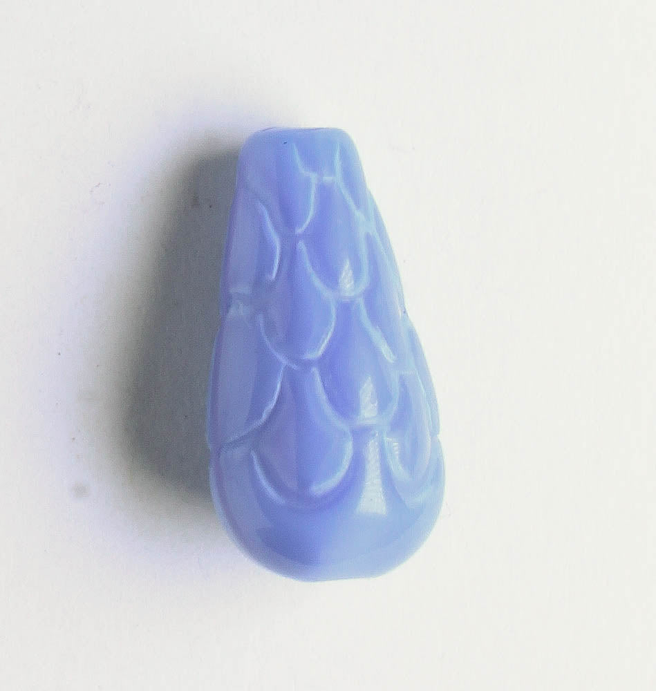 Textured Drop Bead - Light Blue