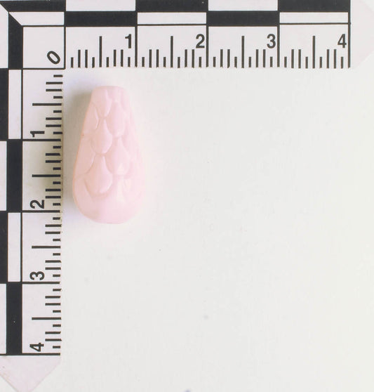 Textured Drop Bead - PInk