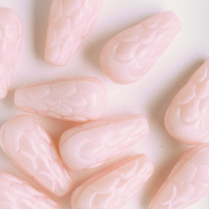 Textured Drop Bead - PInk