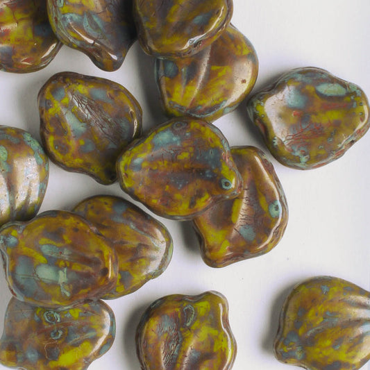 Leaf Bead - Brown