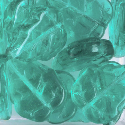 Leaf Bead - Aqua