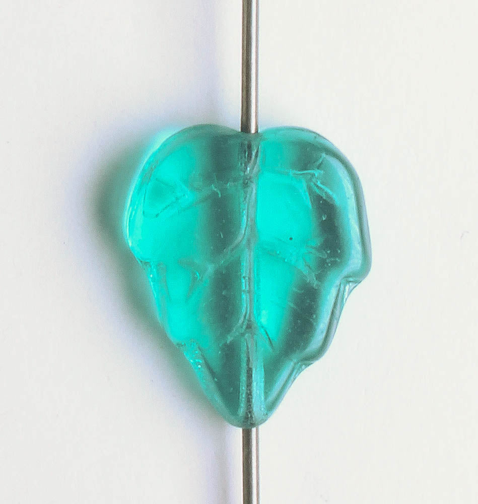 Leaf Bead - Aqua
