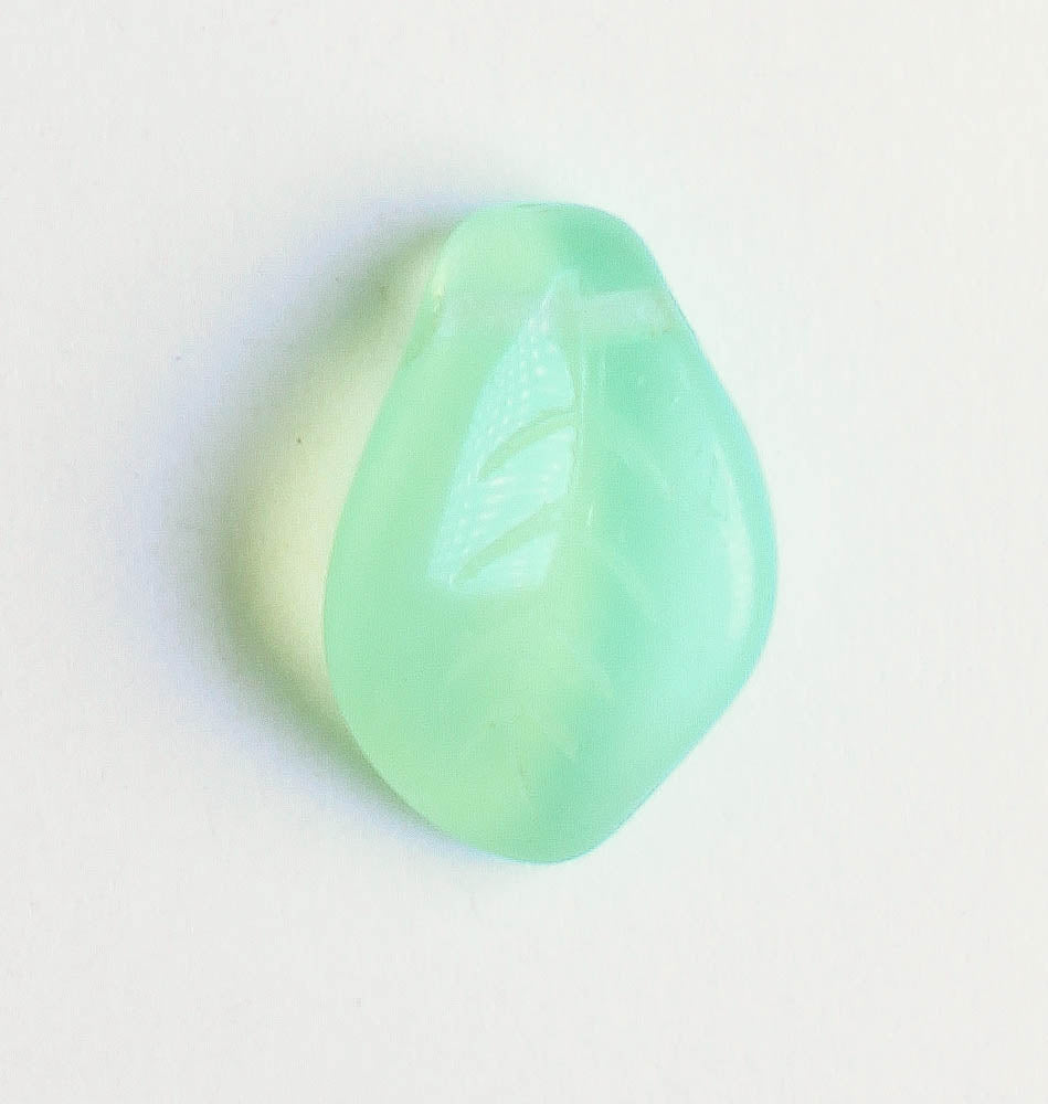 Leaf Bead - Milky Green