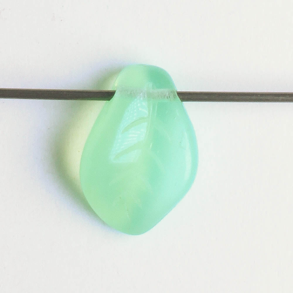 Leaf Bead - Milky Green