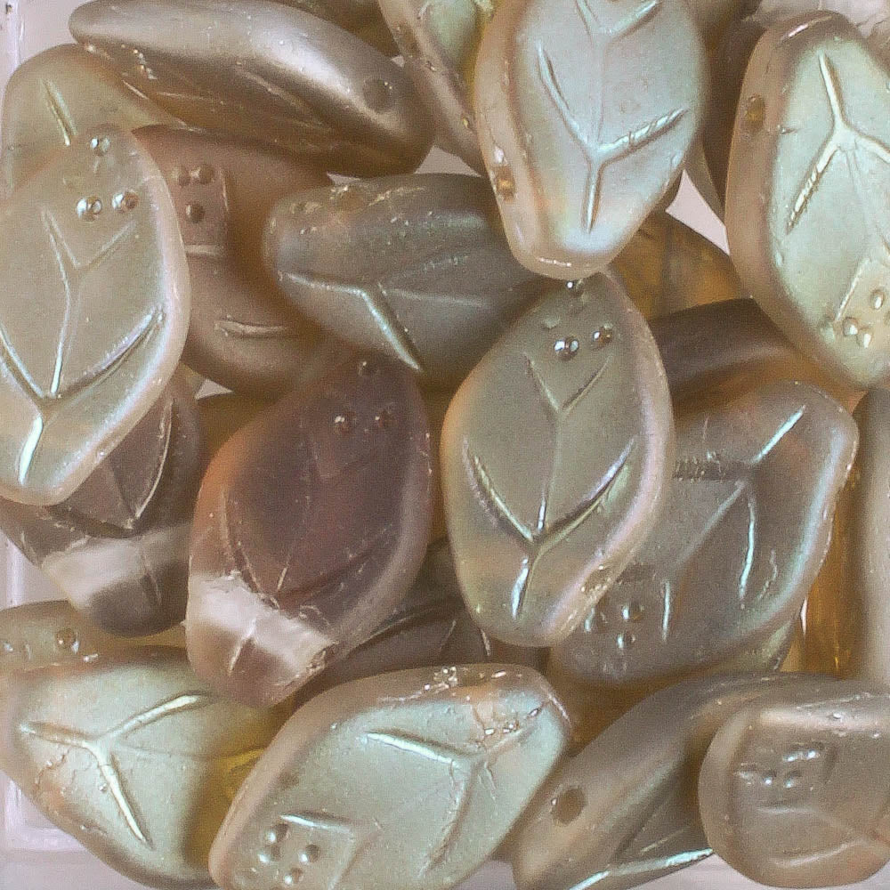 Leaf Bead - Matte Coffee AB