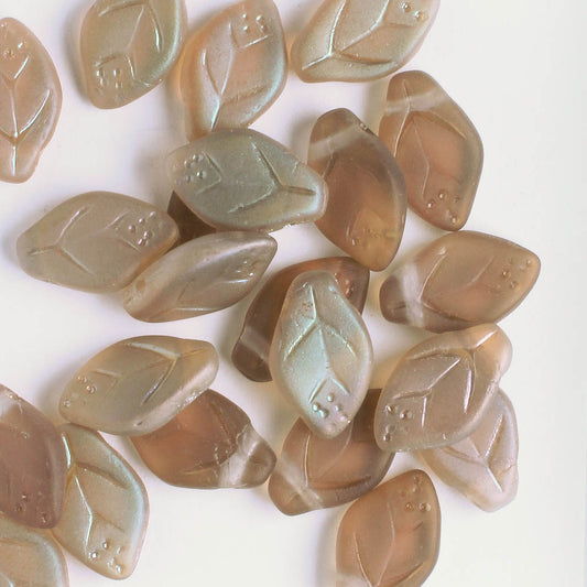Leaf Bead - Matte Coffee AB