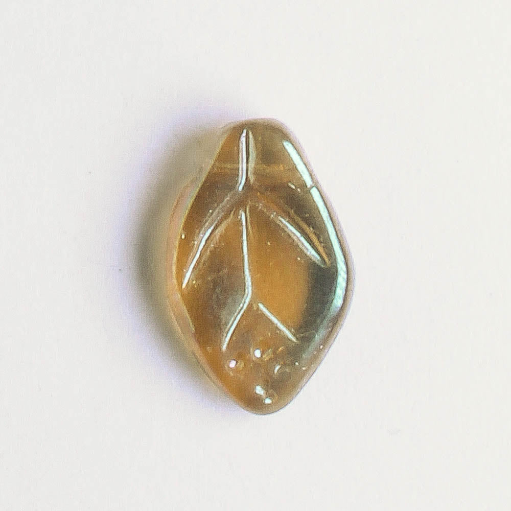 Leaf Bead - Coffee AB