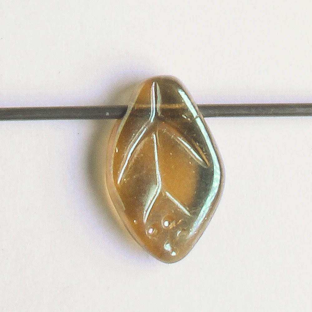 Leaf Bead - Coffee AB