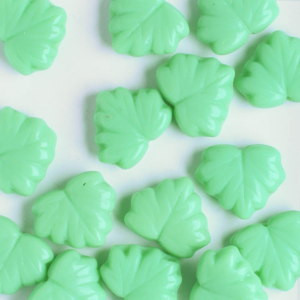Leaf Bead - Mint Green