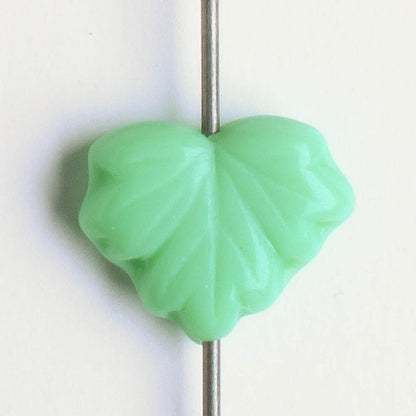 Leaf Bead - Mint Green