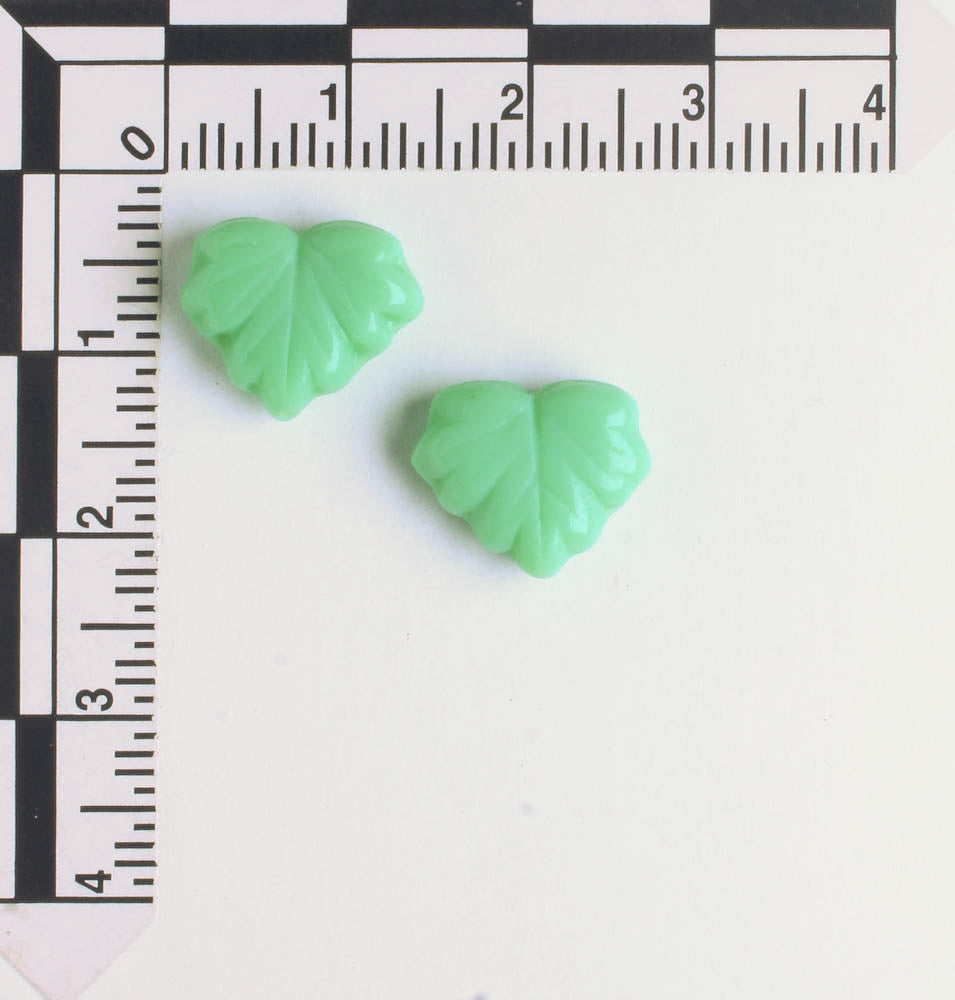 Leaf Bead - Mint Green