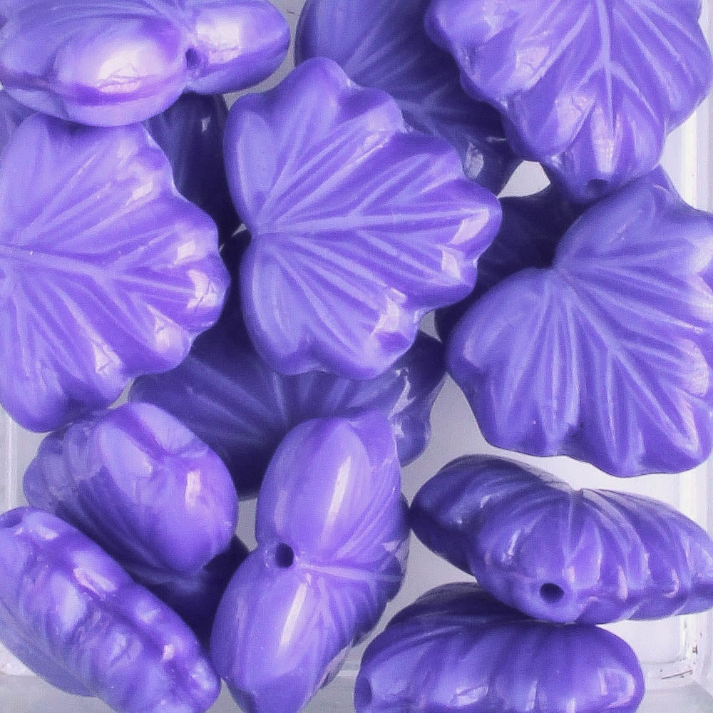 Leaf Bead - Blue