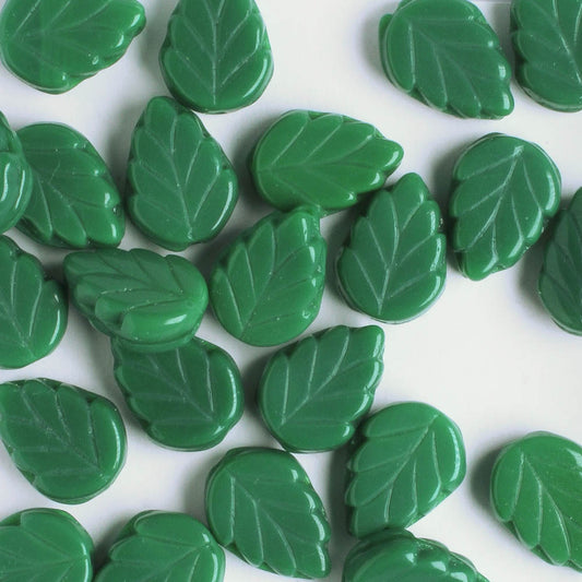 Leaf Bead - Pine Green