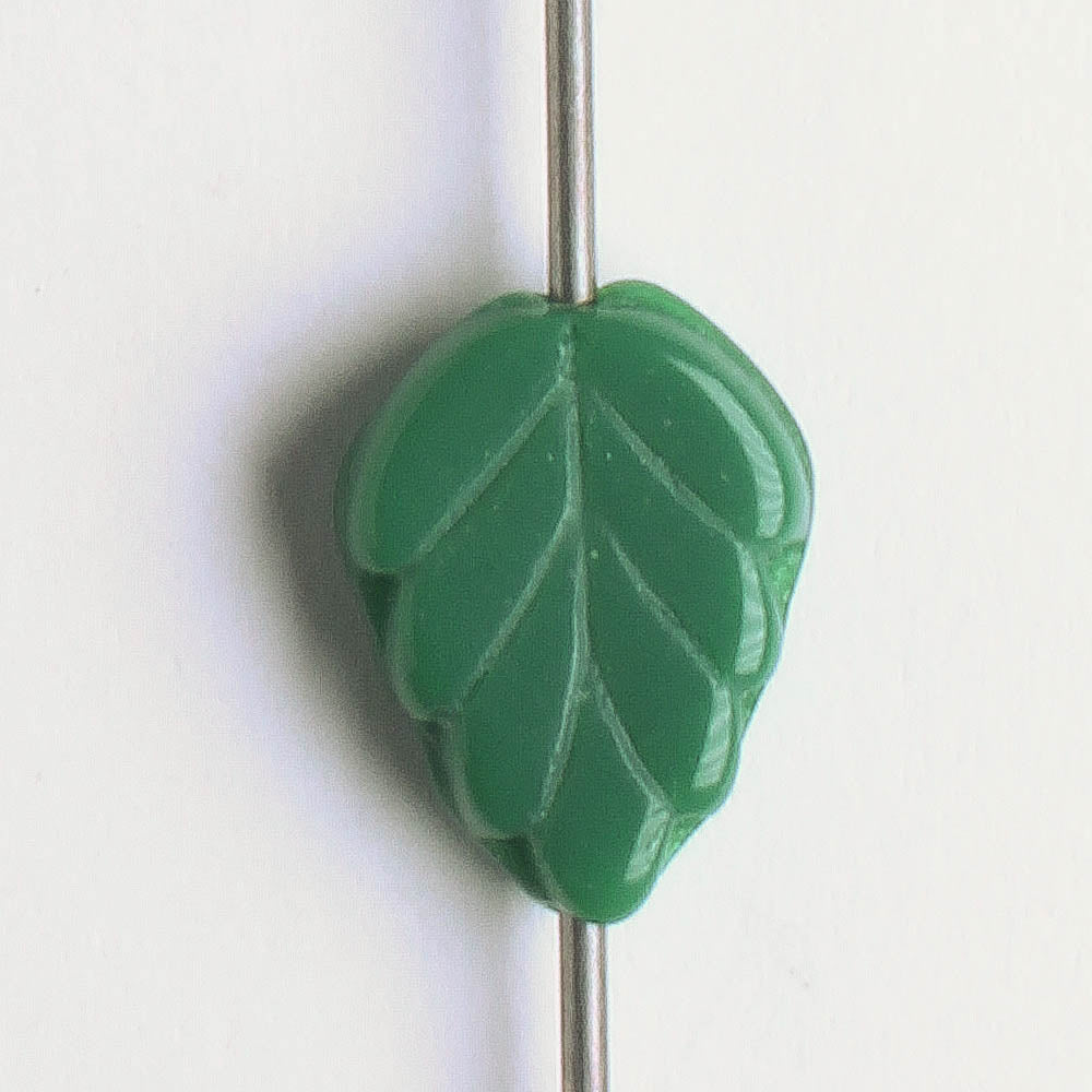 Leaf Bead - Pine Green