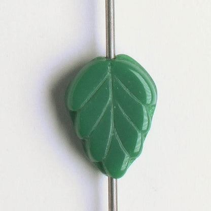 Leaf Bead - Pine Green