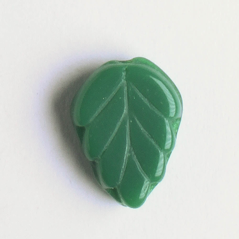 Leaf Bead - Pine Green