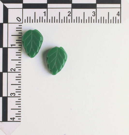 Leaf Bead - Pine Green