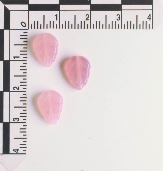 Leaf Bead - Pink Opal