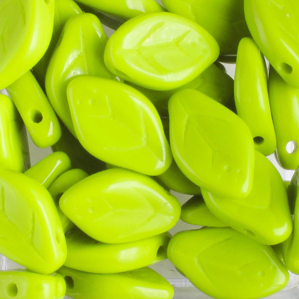 Leaf Bead - Chartreuse