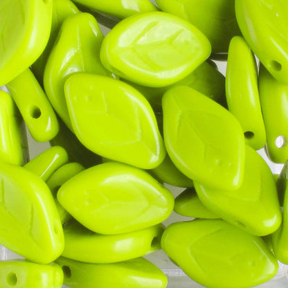 Leaf Bead - Chartreuse