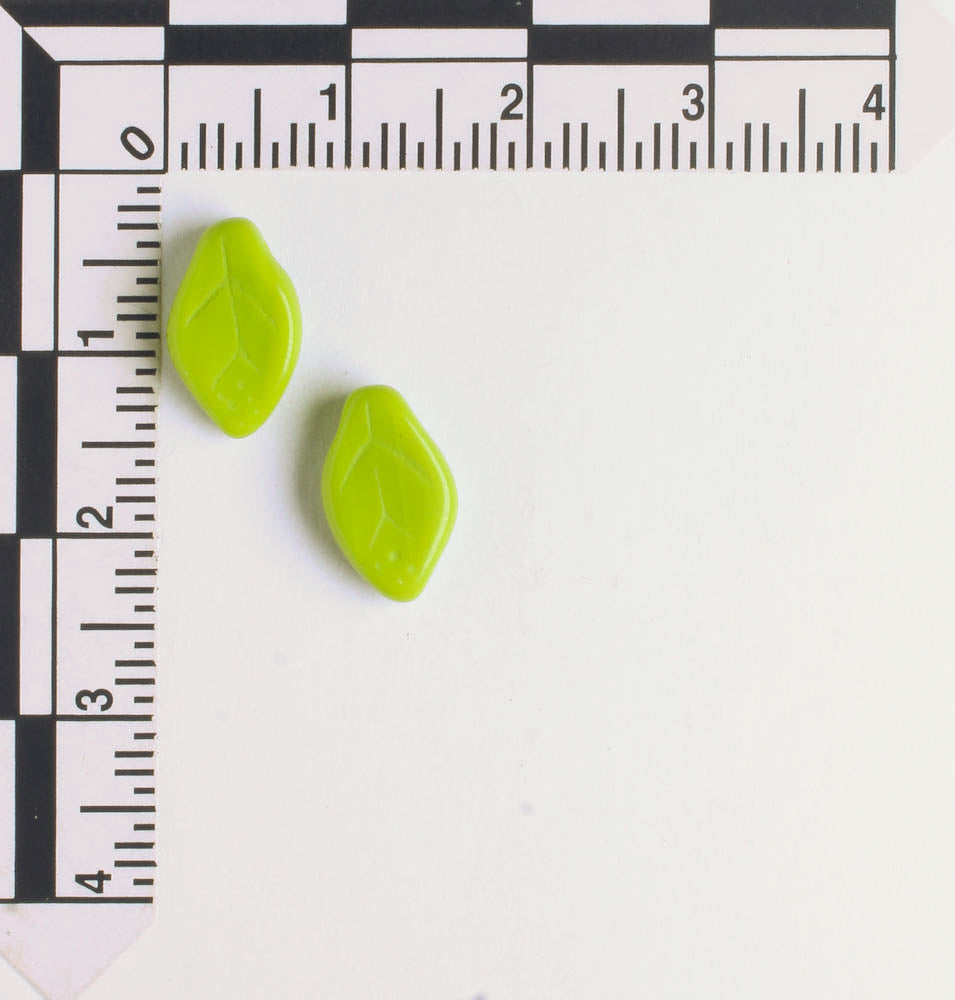 Leaf Bead - Chartreuse
