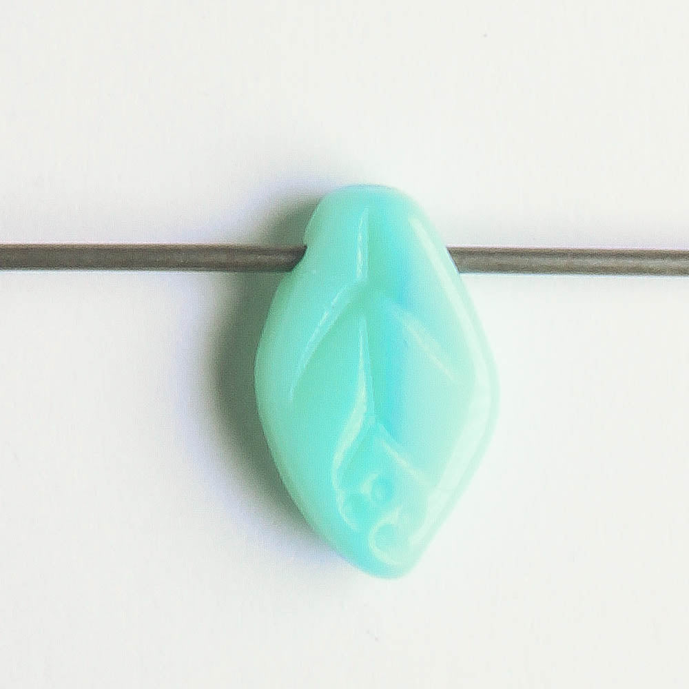 Leaf Bead - Blue/Green