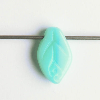 Leaf Bead - Blue/Green
