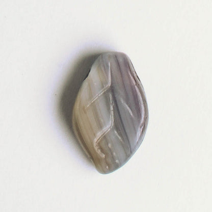 Leaf Bead - Black/Brown