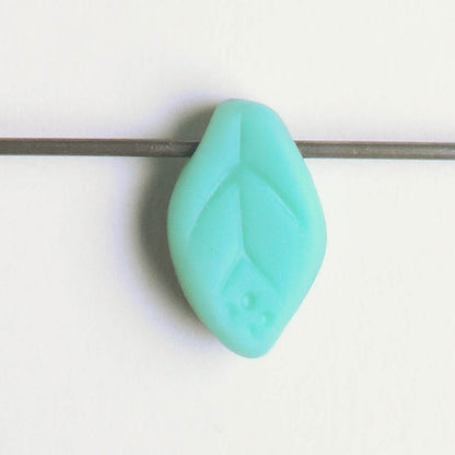 Leaf Bead - Turquoise/Green
